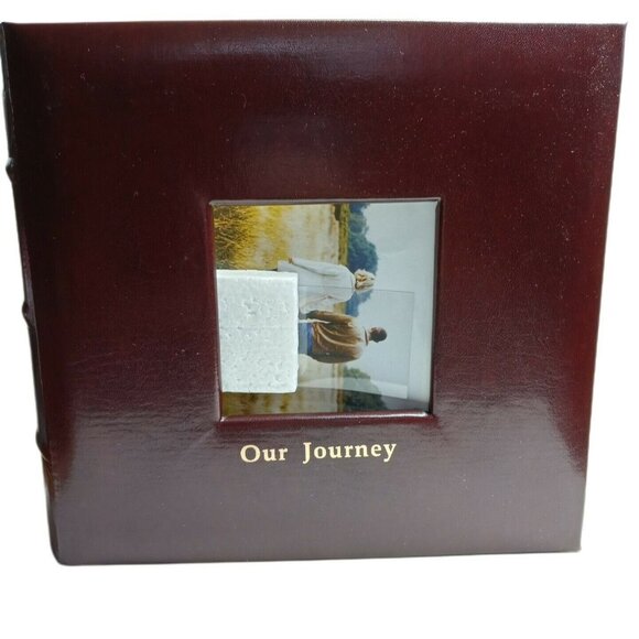 Photo Book Album Holds 200 4x6 Pictures 50 Pages Relationship Wedding Gift Brown - Picture 7 of 8